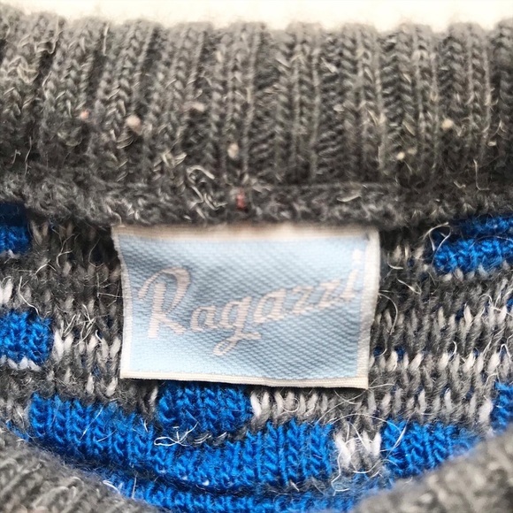 Vintage Ragazzi oversized knit sweater fits 5/6Y - Picture 4 of 5